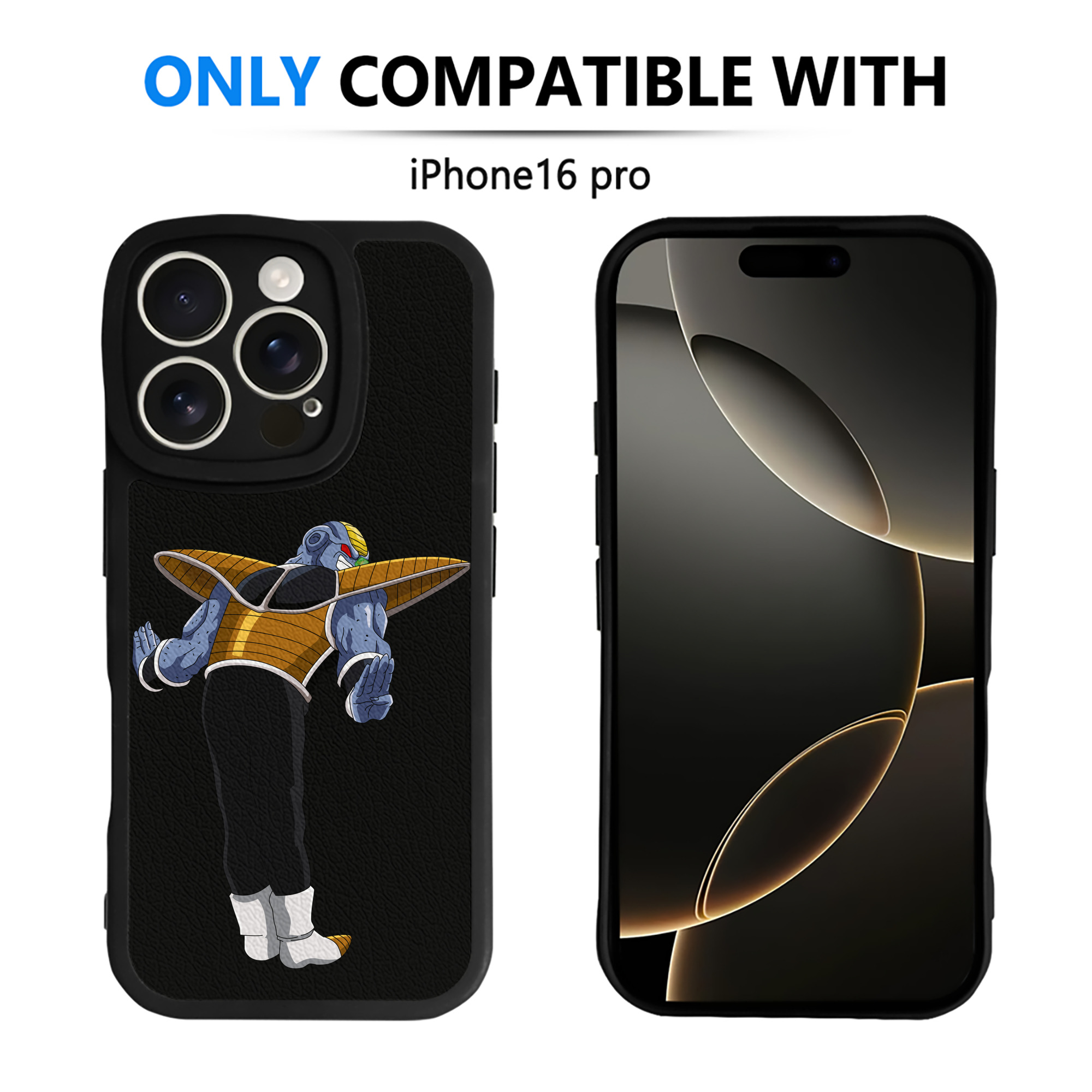 （画像用） ドラゴンボール DRAGON BALL 【iPhone 16シリーズ対応】シリコンスマホケース（レザー調） 材質：シリコン